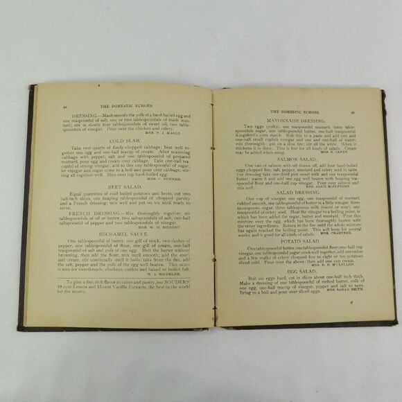 Kings Daughters Cookbook Domestic Echoes Antique 1897 3rd St Church Columbus OH - Picture 9 of 12